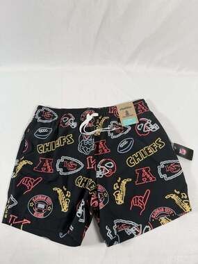 NWT Chubbies Kansas City Chiefs Neon 5.5" Classic Lined Swim Trunks Men’s Sz M